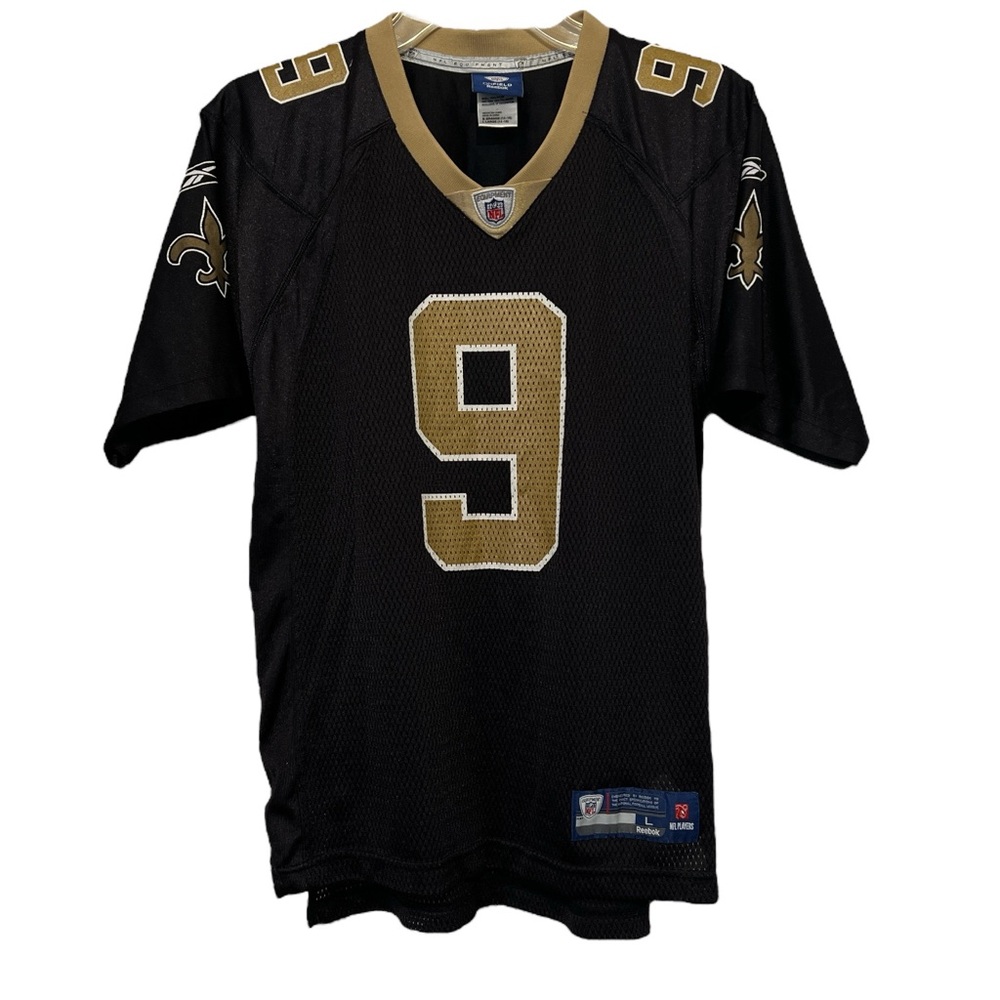 Reebok New Orleans Saints #9 ‎ Drew Brees, NFL Jersey, Size Large (14-16)